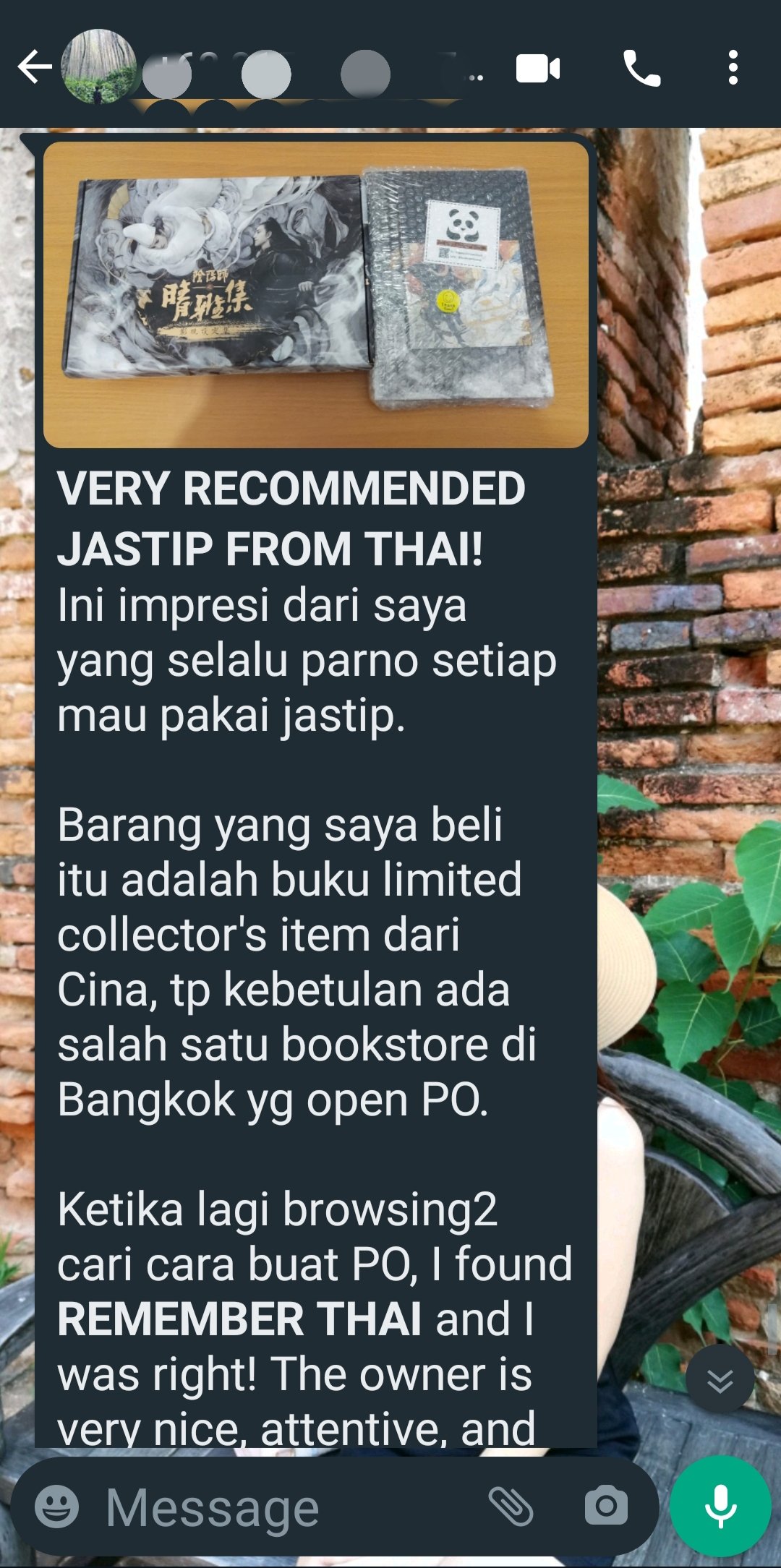 review jastip Bangkok