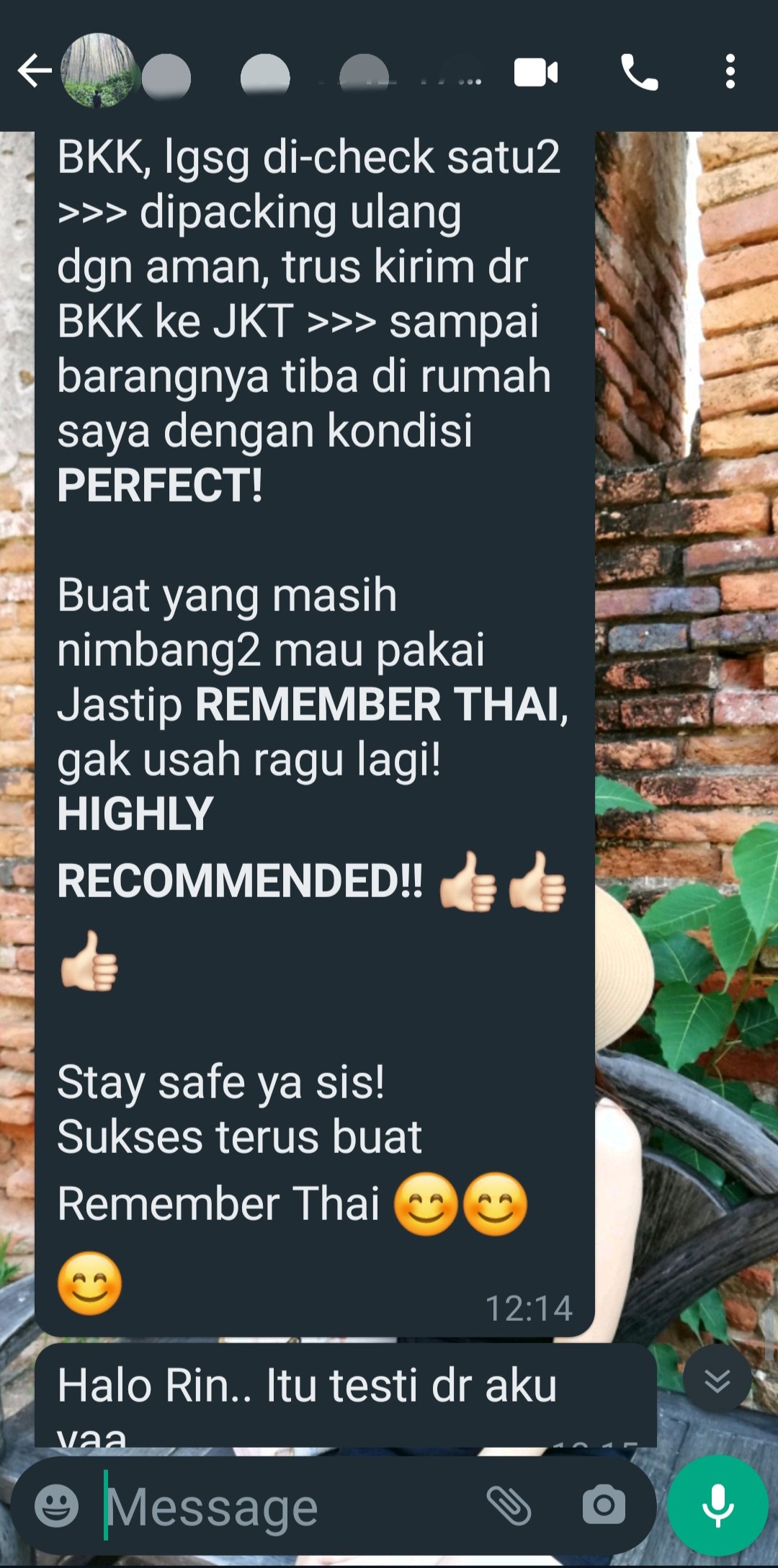 thankyou for jastip